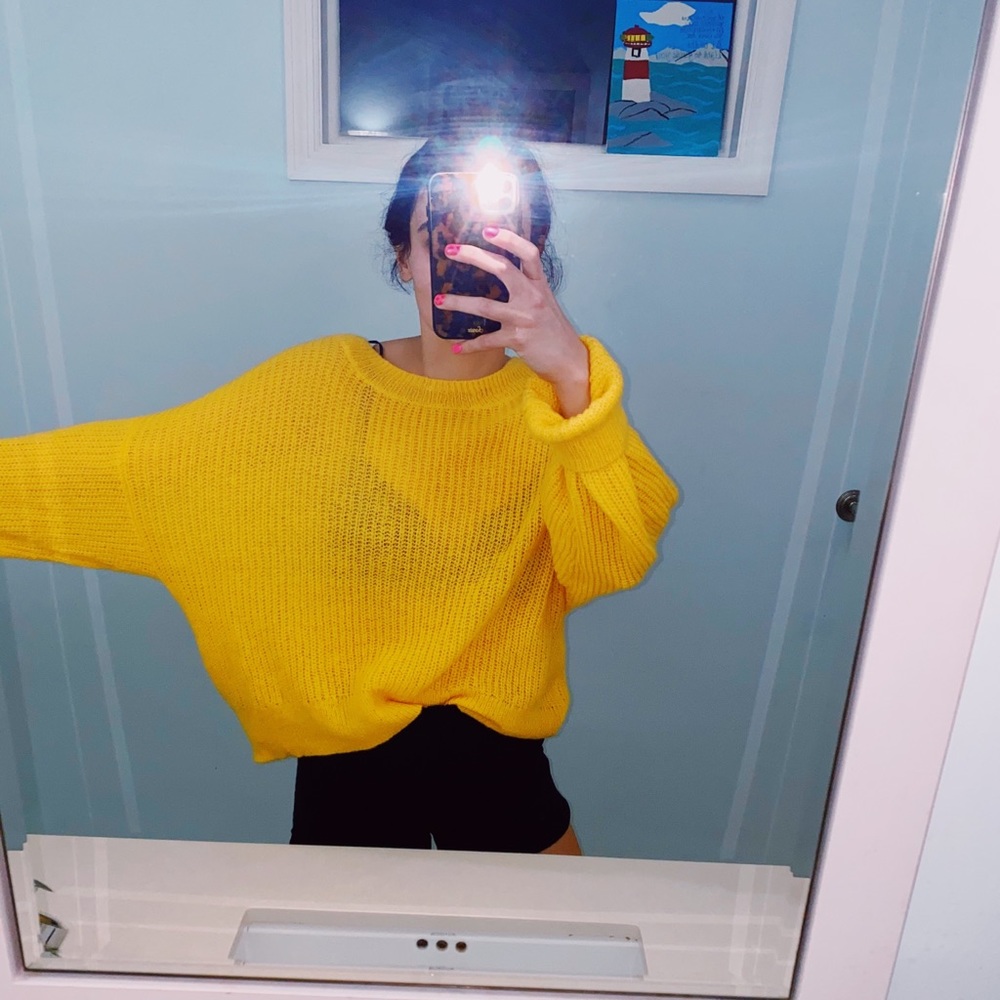 Oversized Sheer Sweater